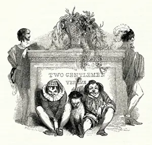 Launce: Illustration, Two Gentlemen of Verona, William Shakespeare