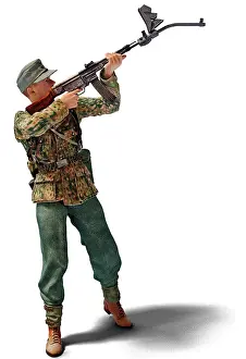 Attachment: Illustration of a German soldier with the StG44