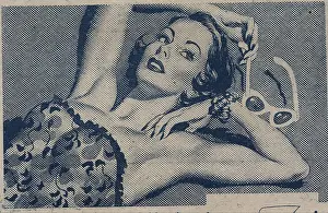 Tanning: Illustration of girl sunbathing