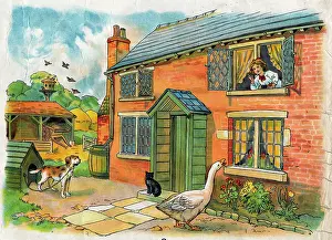 Doves: Illustration, Goosey Goosey Gander
