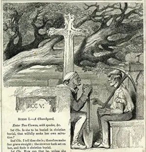 Pick: Illustration, Gravediggers scene, Hamlet