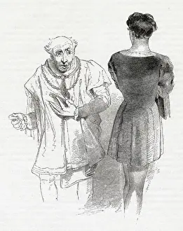 Polonius: Illustration, Hamlet, by William Shakespeare