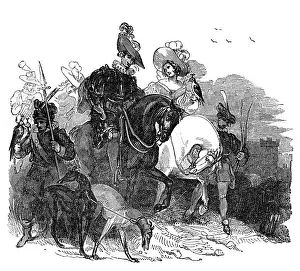 Reenactment: Illustration, Hawking and falconry