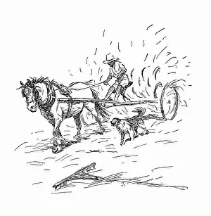 Haymaking: Illustration, haymaking