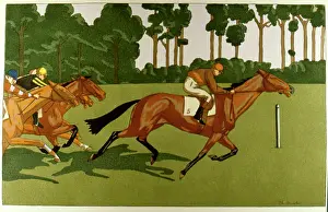 Jockeys: Illustration, horseracing