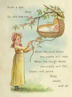 Cradle: Illustration, Hush a bye Baby