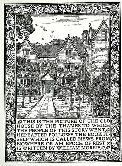 Nowhere: Illustration, Kelmscott Manor, William Morris