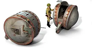 Designers: Illustration of the Kugelpanzer armored vehicle