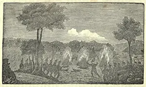 Teepees: Illustration of Lewis and Clark's expedition ?