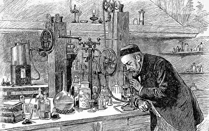 Microbiologist: Illustration of Louis Pasteur, circa 1890