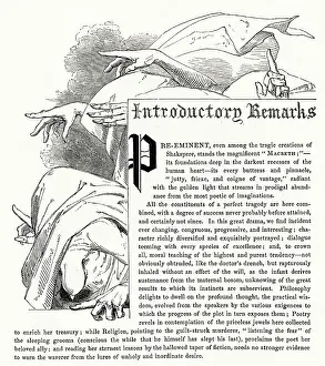Remarks: Illustration, Macbeth, by William Shakespeare