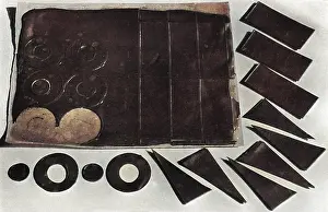 Discs: Illustration of the measuring and cutting of Chocolate Wafer