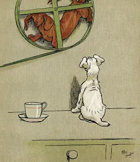 Contraption: Illustration, Merry and Bright, by Cecil Aldin