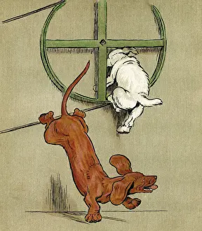 Contraption: Illustration, Merry and Bright, by Cecil Aldin