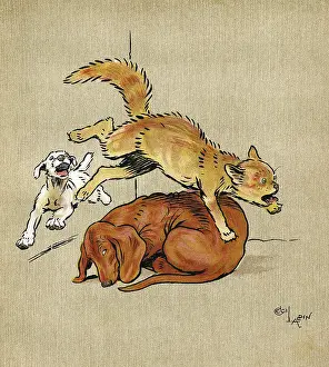 Sticking: Illustration, Merry and Bright, by Cecil Aldin