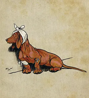 Sticking: Illustration, Merry and Bright, by Cecil Aldin