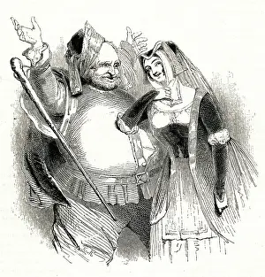 Flattered: Illustration, Merry Wives of Windsor, William Shakespeare