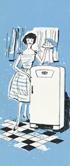 Fridge: Illustration for Morphy Richards advertisement