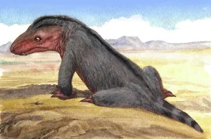 Theriodont: Illustration of a Moschowhaitsia vjuschkovi