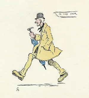 Illustration, Mrs Tickler's Caravan