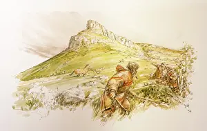 Escarpment: Illustration, Musee de Prehistoire de Solutre