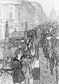 Gogol: Illustration to Nevsky Prospekt by Gogol