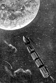 Lune: Illustration for the novel From the Earth to the Moon