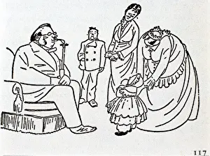 Brat: Illustration by Olaf Gulbransson for the work Lausbubengesch