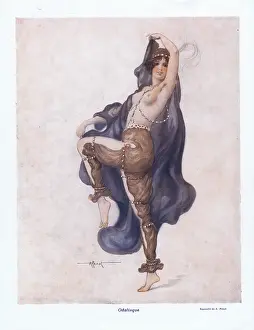Odalisque: Illustration from Paris Plaisirs number 77, November 1928