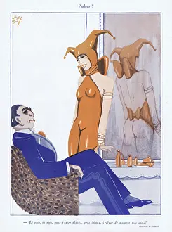 Modesty: Illustration from Paris Plaisirs number 90, December 1929