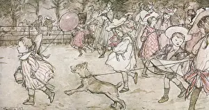Illustration, Peter Pan in Kensington Gardens