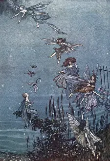 Illustration, Peter Pan in Kensington Gardens