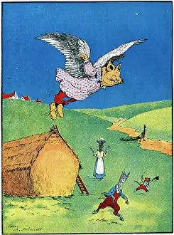Pigs: Illustration, Pigs Might Fly
