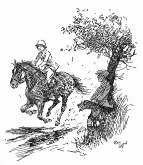 Joker: Illustration, riding through a muddy patch