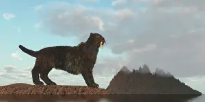 Eocene: Illustration of a Saber Tooth Cat