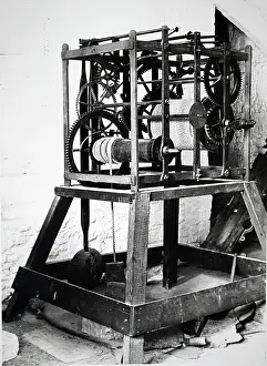 Blacksmith: Illustration showing 17th century clock built