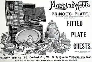 Cutlery: Illustration showing Advertisement for Ellington