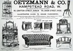 Oetzmann: Illustration showing advertisement for Oetzmann