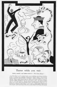 Nettlefold: An illustration showing characters and scenes