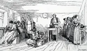 1869: Illustration showing child labour employed in