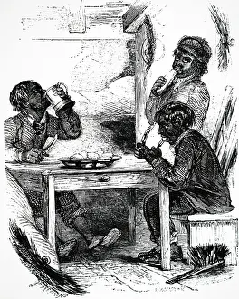 Mayhew: Illustration showing a chimney sweep's boys having