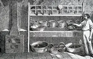 Plating: Illustration showing Cleaning objects ready for