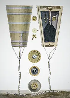 Submersible: Illustration showing a cross section on one of