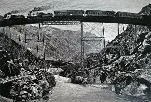 Curved: Illustration showing Curved viaduct, Georgetown