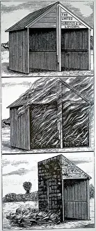 Treated: Illustration showing demonstration of fireproof