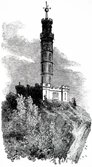 1853: Illustration showing Electric time-ball fitted