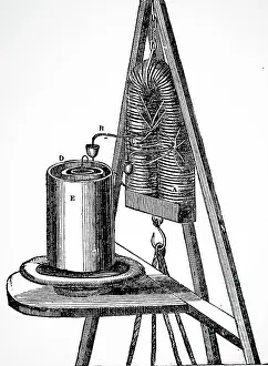 Horseshoe: Illustration showing Electromagnet, powerful enough