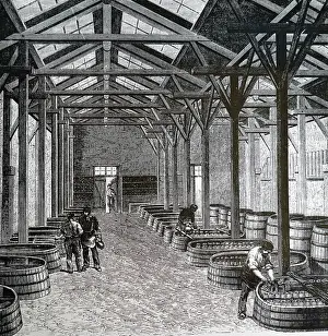 Electroplating: Illustration showing Electroplating in progress