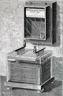 Edison: Illustration showing Elihu Thomson's CURRENT INDICATOR