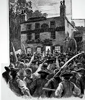 1780: Illustration showing The Gordon Riots of 1780